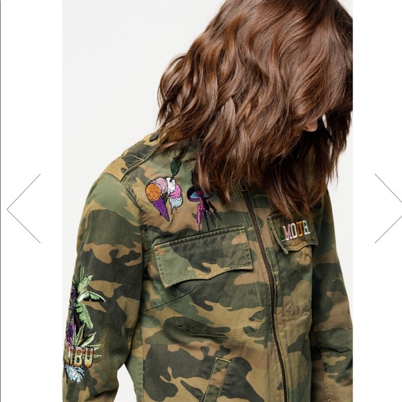 Zaria & Voltaire Short army green jacket - Picture 2 of 5